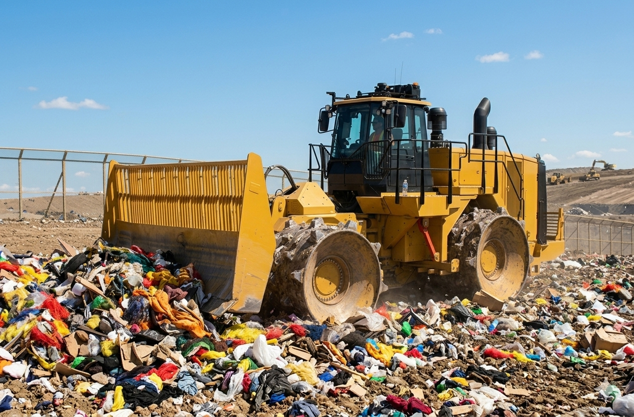 Sanitary landfill compactor